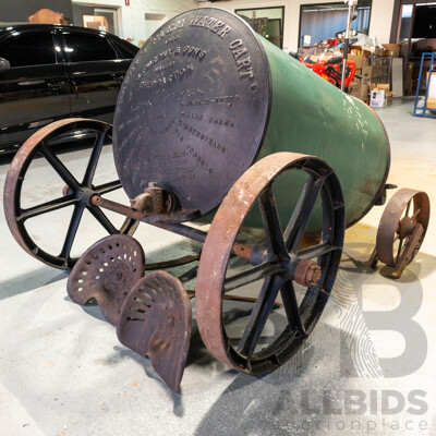 Vintage Furphy Water Cart with Cast Iron Ends, Circa 1920