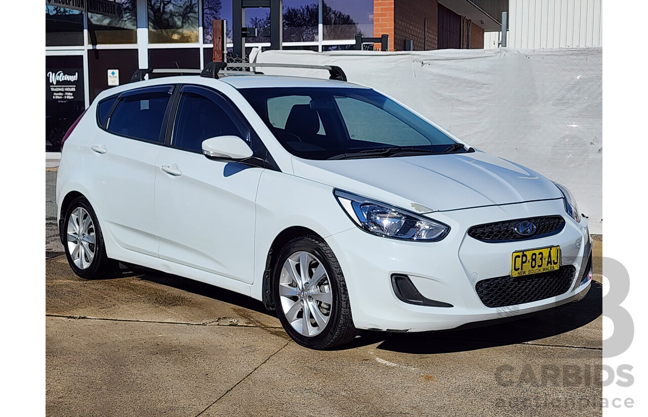 2/2018 Hyundai Accent Sport RB6 MY18 5d Hatchback White 1.6L