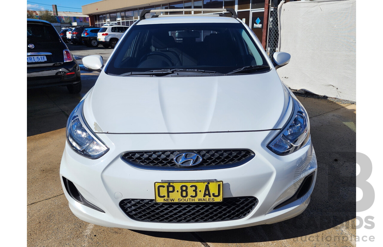 2/2018 Hyundai Accent Sport RB6 MY18 5d Hatchback White 1.6L