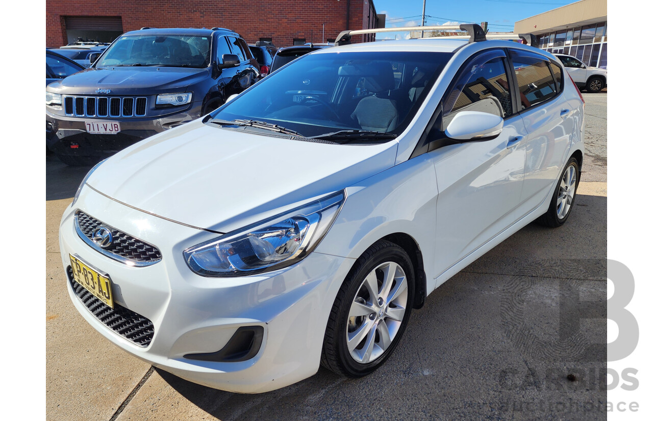 2/2018 Hyundai Accent Sport RB6 MY18 5d Hatchback White 1.6L