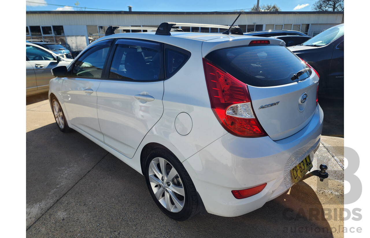 2/2018 Hyundai Accent Sport RB6 MY18 5d Hatchback White 1.6L