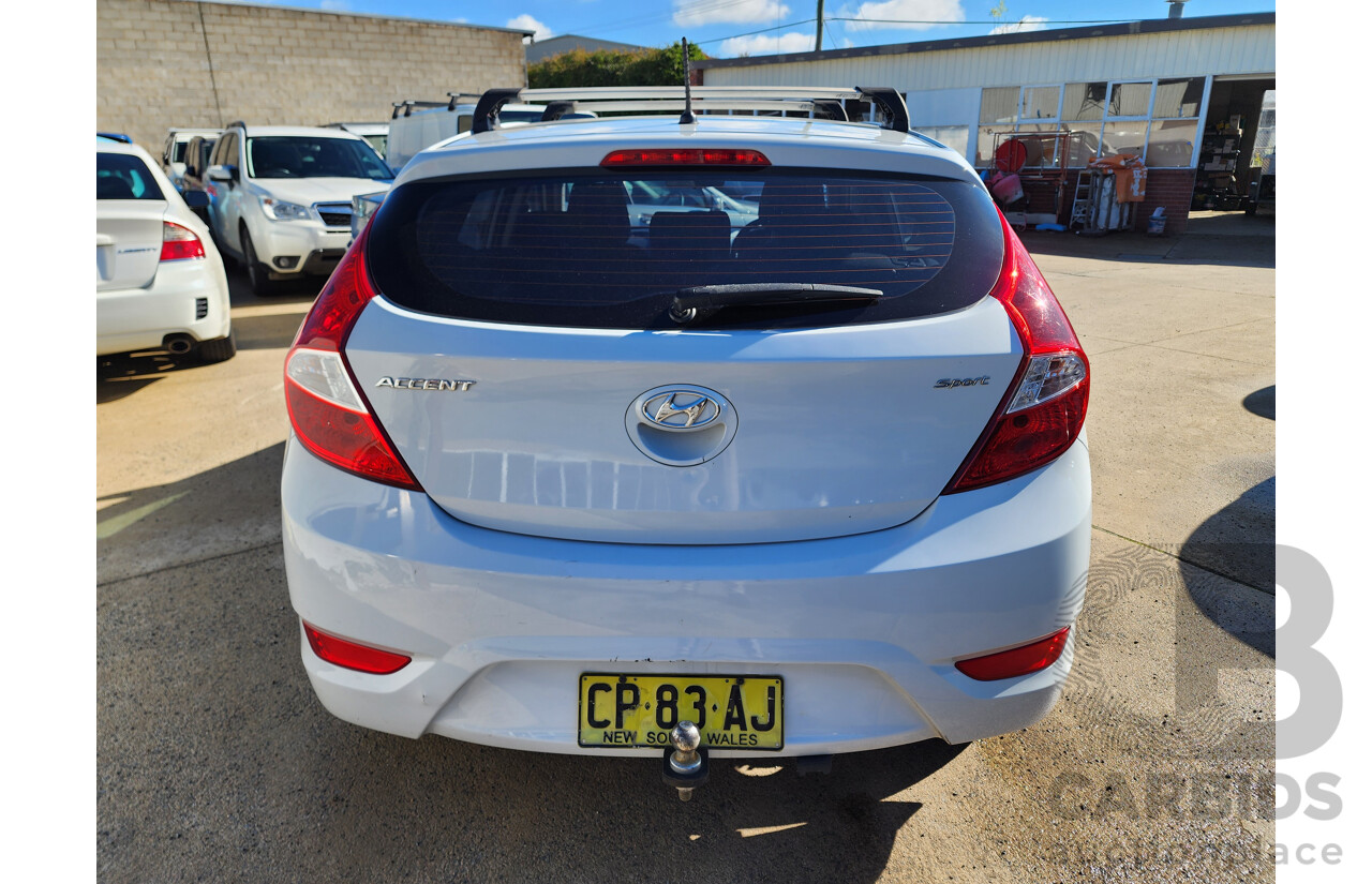 2/2018 Hyundai Accent Sport RB6 MY18 5d Hatchback White 1.6L