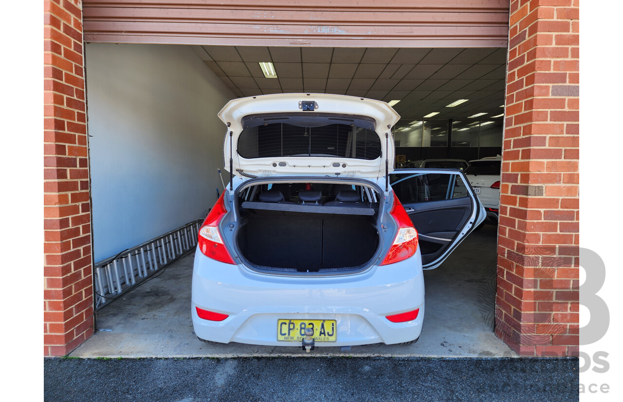 2/2018 Hyundai Accent Sport RB6 MY18 5d Hatchback White 1.6L