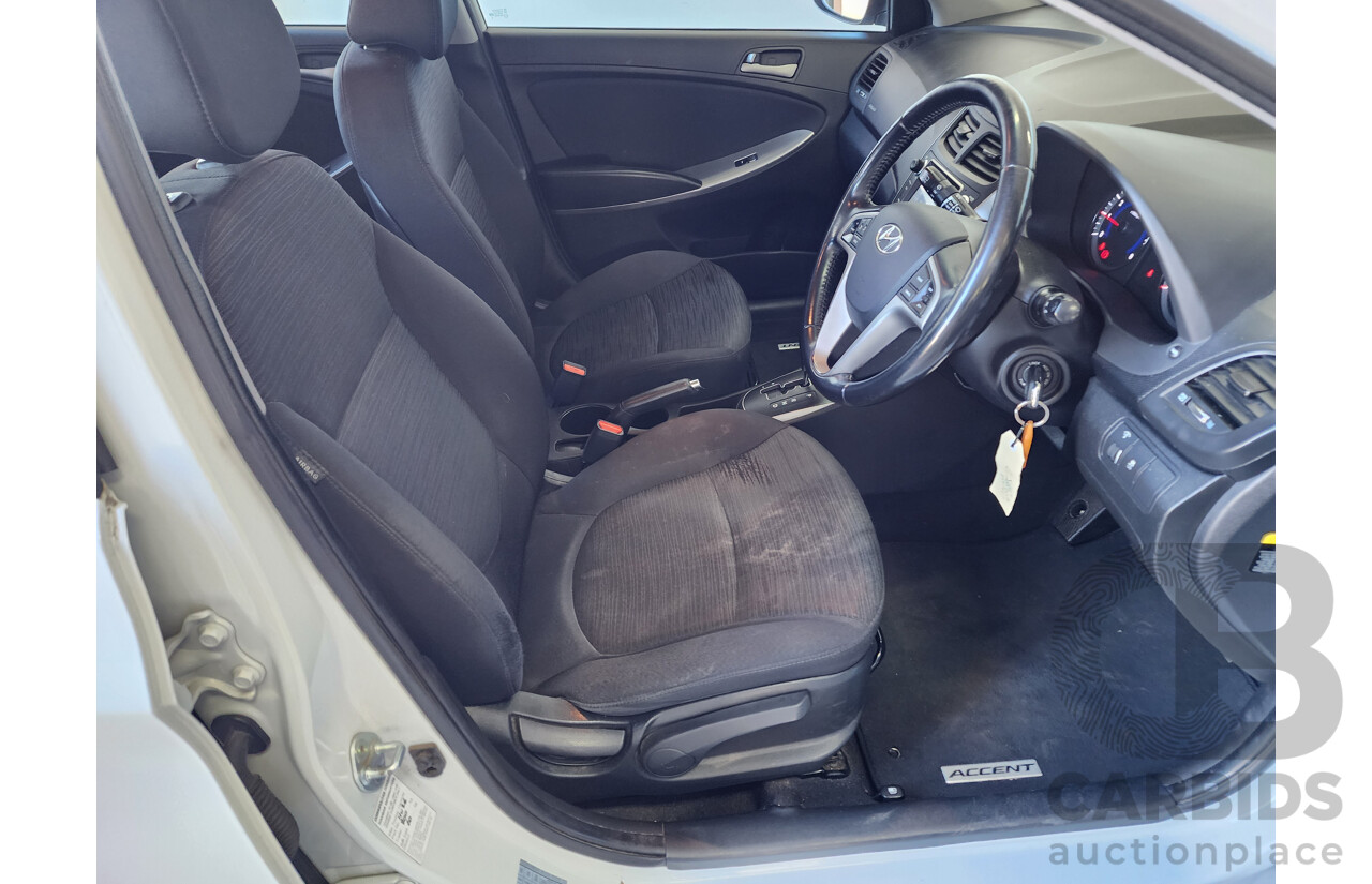 2/2018 Hyundai Accent Sport RB6 MY18 5d Hatchback White 1.6L
