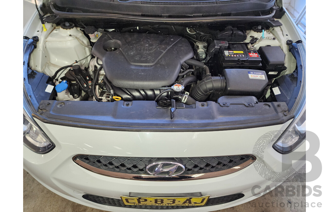 2/2018 Hyundai Accent Sport RB6 MY18 5d Hatchback White 1.6L