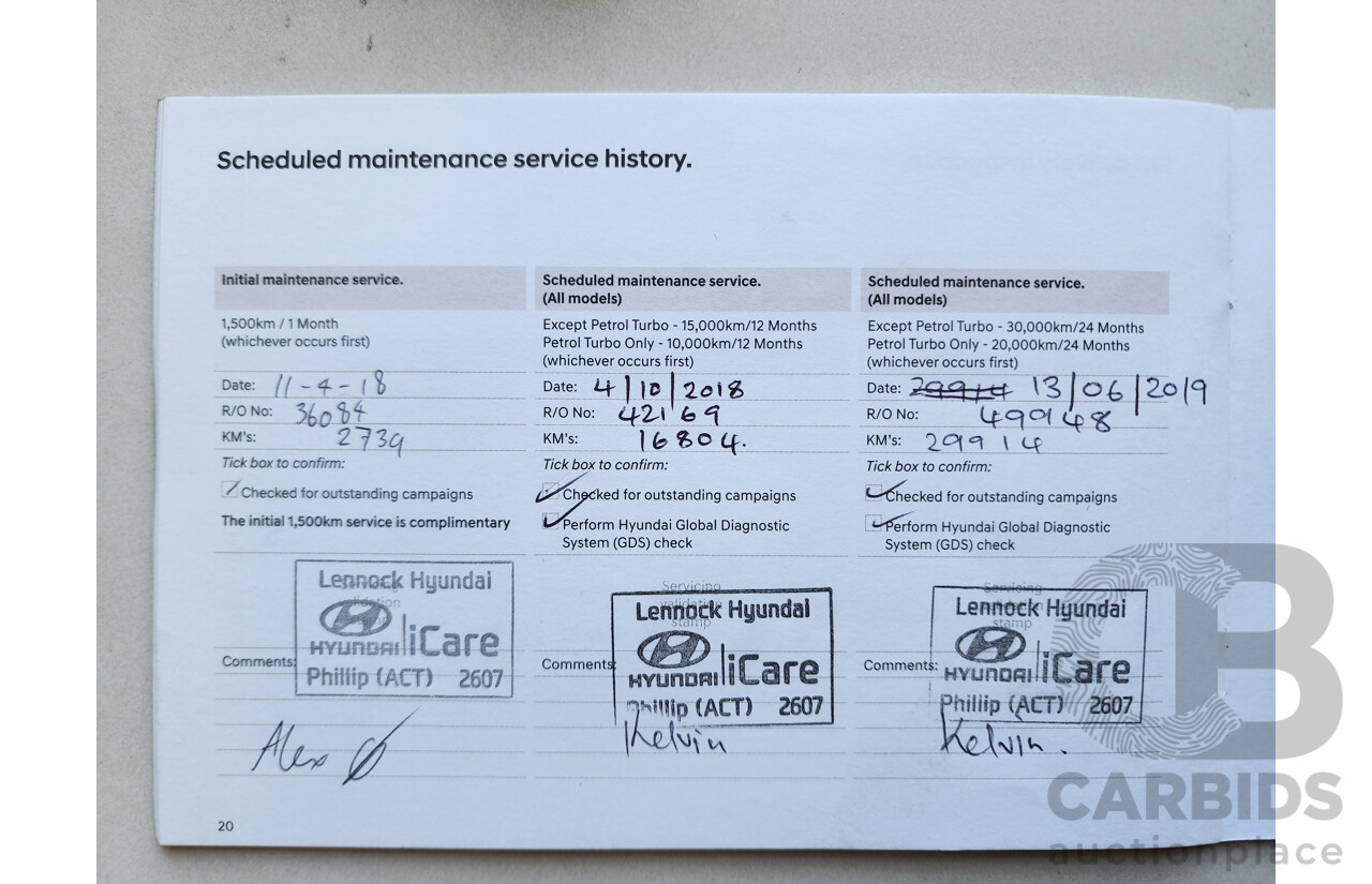 2/2018 Hyundai Accent Sport RB6 MY18 5d Hatchback White 1.6L