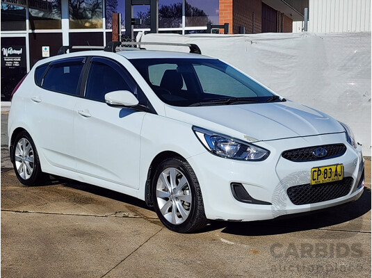 2/2018 Hyundai Accent Sport RB6 MY18 5d Hatchback White 1.6L