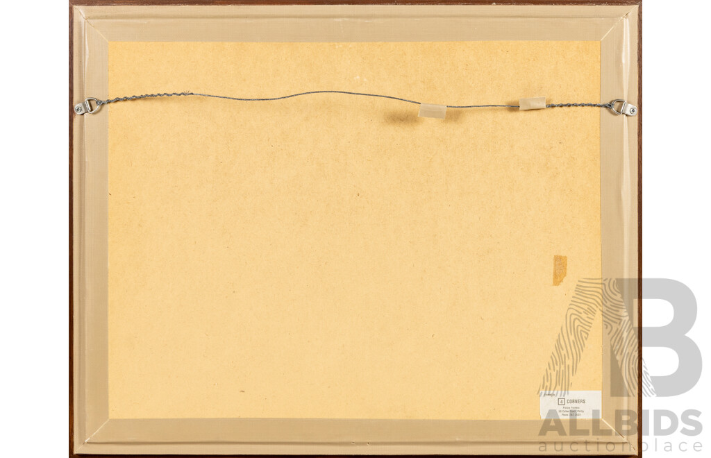 Unique 17th Century Tripartite Legal Indenture, Hand Inked in Court Hand in Early Modern English Legal Language on Parchment Paper with Tag and Wax Seal, Dated August 24, 1691, 42H x 52W cm (frame)