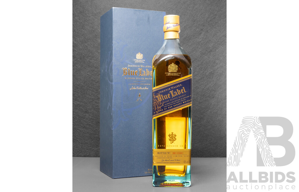 Johnnie Walker Blue Label Blended  Scotch Whisky in Presentation Box