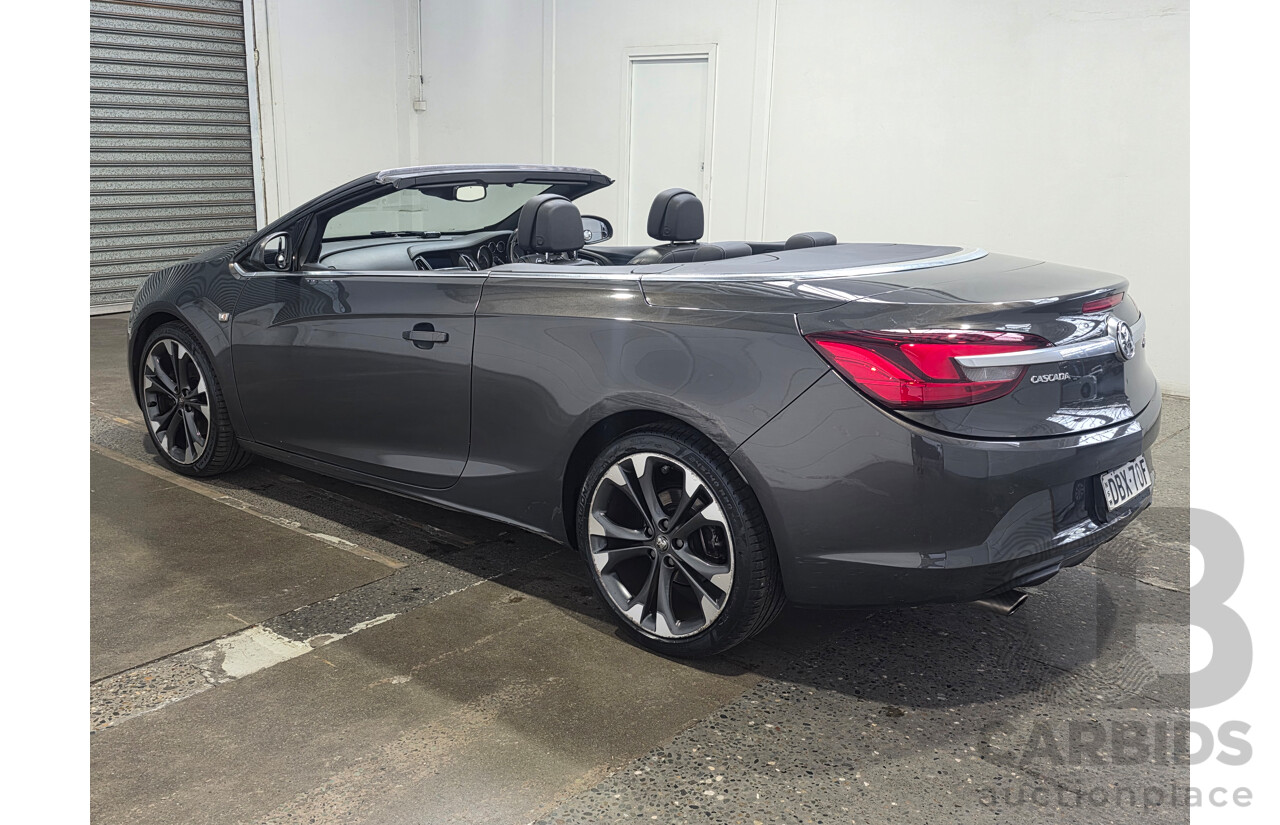 11/2015 Holden Cascada CJ MY16 2d Convertible Phantom Grey Metallic Turbo 1.6L