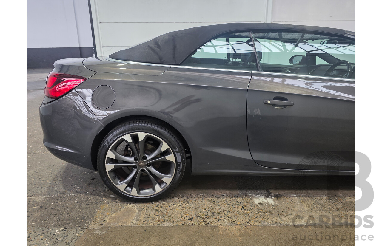 11/2015 Holden Cascada CJ MY16 2d Convertible Phantom Grey Metallic Turbo 1.6L