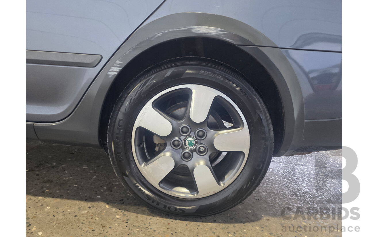 5/2012 Skoda Octavia Scout Premium 103 TDI (4x4) 1Z MY12 4d Wagon Anthracite Grey Metallic Turbo Diesel 2.0L