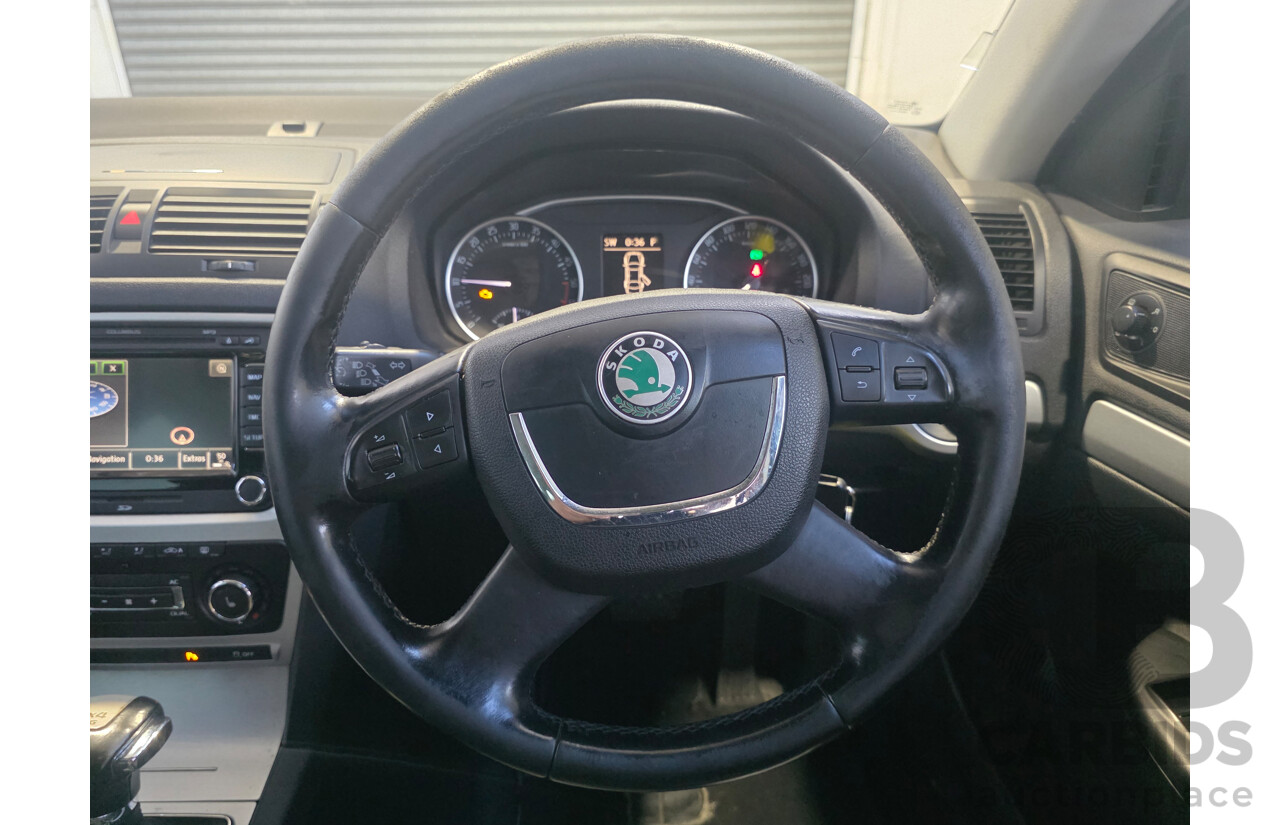 5/2012 Skoda Octavia Scout Premium 103 TDI (4x4) 1Z MY12 4d Wagon Anthracite Grey Metallic Turbo Diesel 2.0L