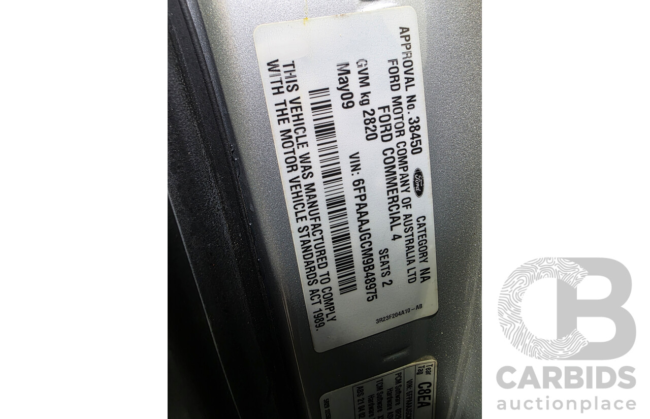 5/2009 Ford Falcon (LPG) FG Utility Lightning Strike Silver 4.0L - Dedicated LPG