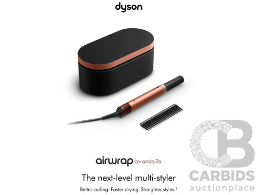 Dyson 143138 Airwrap Co-anda 2x multi-styler and dryer (Amber Silk) (Includes 1 Year Warranty From Dyson)