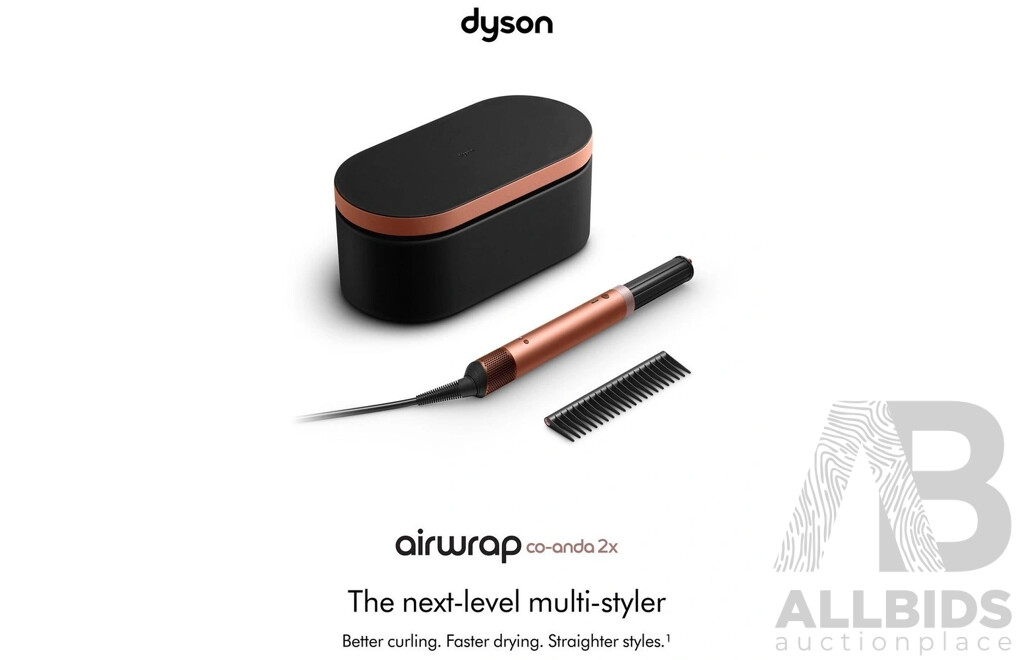 Dyson 143138 Airwrap Co-anda 2x multi-styler and dryer (Amber Silk) (Includes 1 Year Warranty From Dyson)