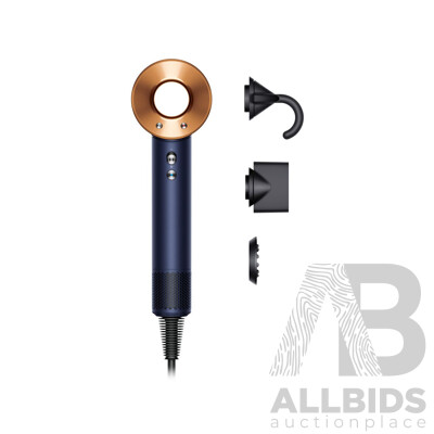 Dyson 113297 Supersonic™ Hair Dryer (Prussian Blue/Rich Copper) - ORP $599 (Includes 1 Year Warranty From Dyson)