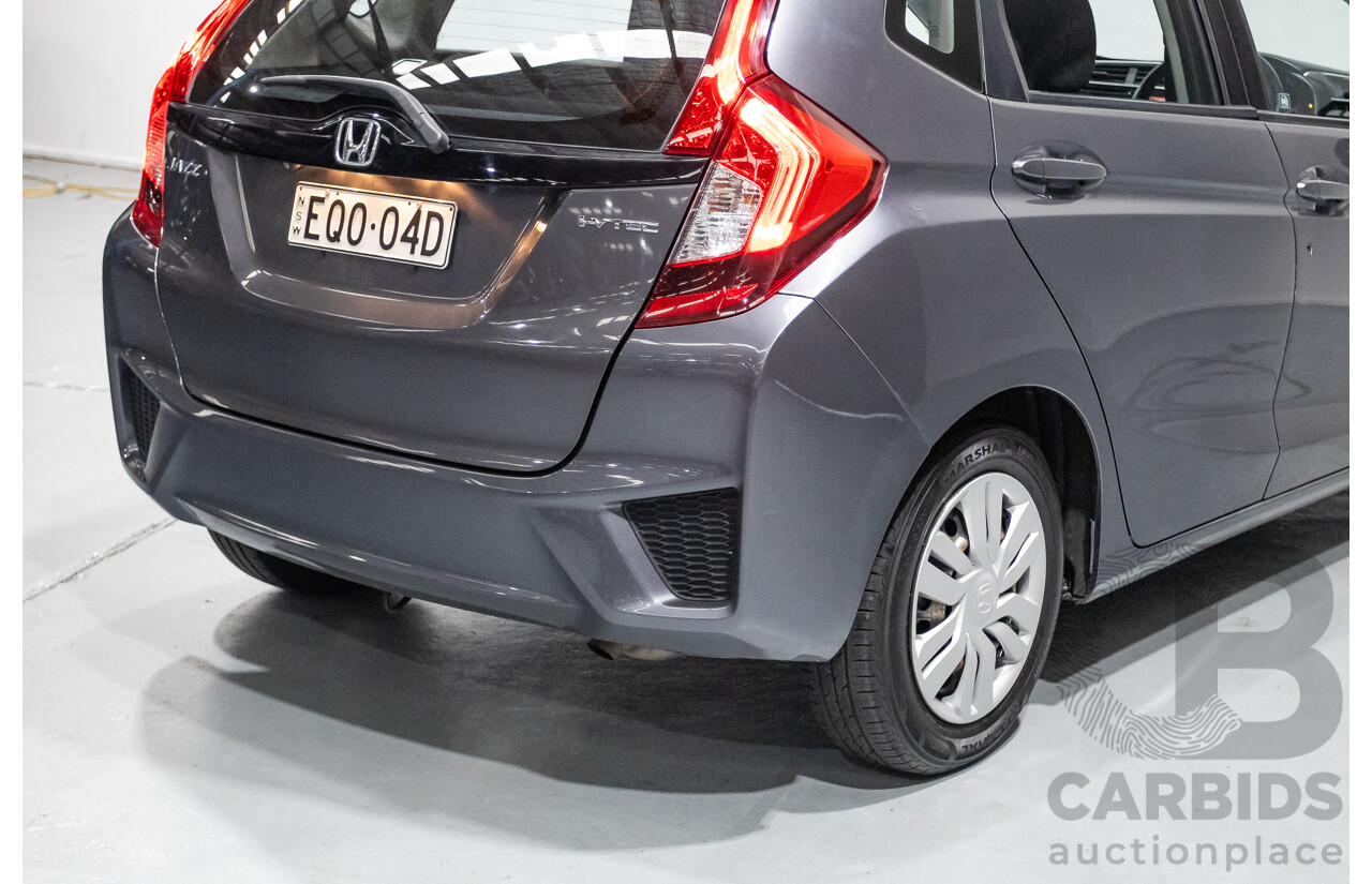 4/2016 Honda Jazz VTi GK MY16 5d Hatchback Dark Quartz Gray Metallic 1.5L