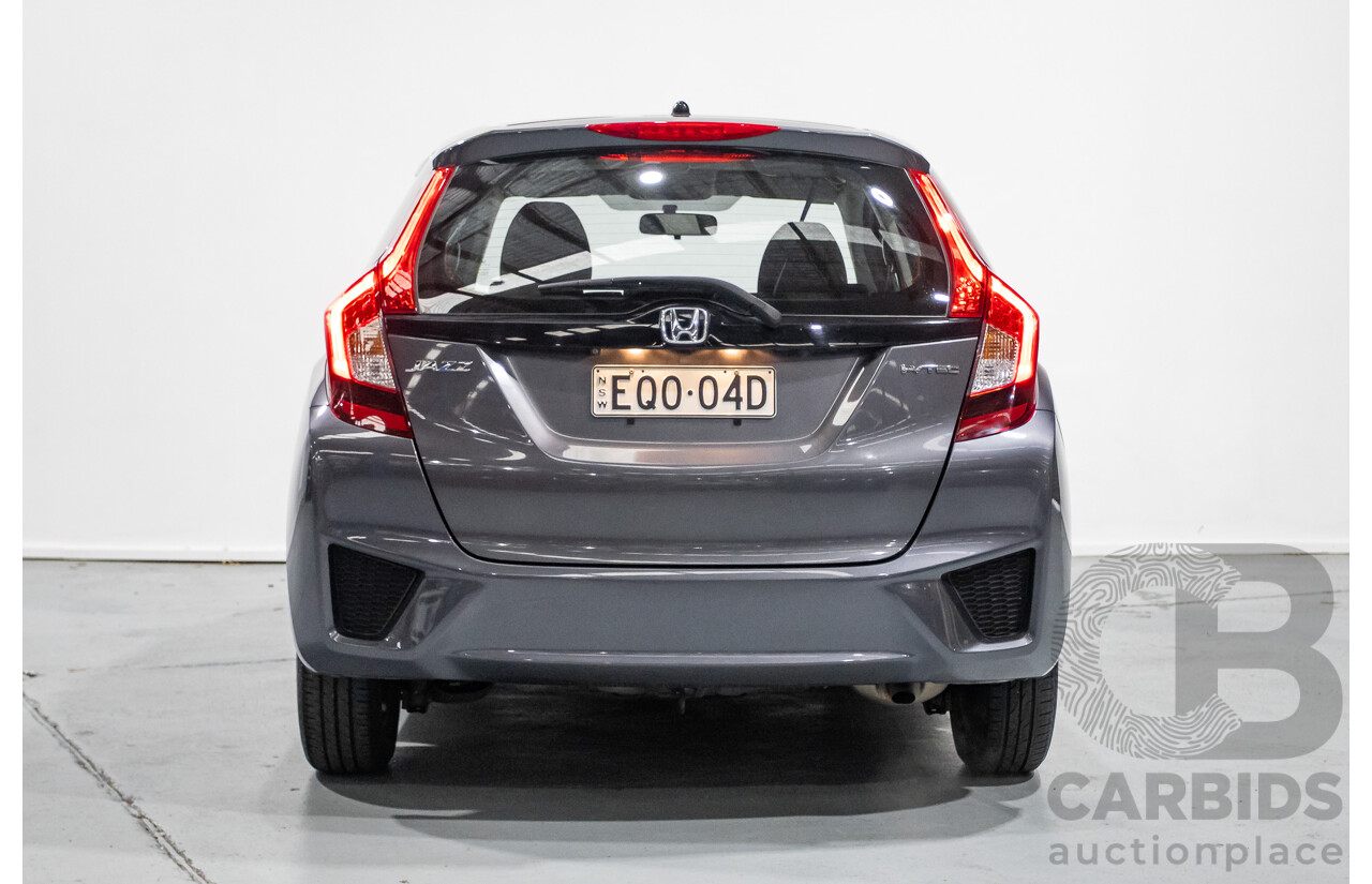 4/2016 Honda Jazz VTi GK MY16 5d Hatchback Dark Quartz Gray Metallic 1.5L