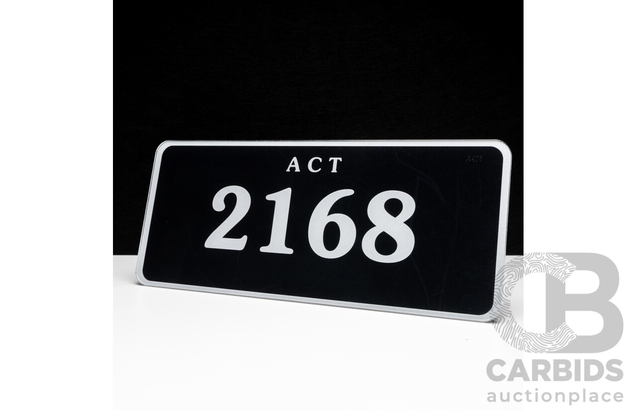 ACT 4-Digit Number Plate - 2168