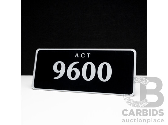 ACT 4-Digit Number Plate - 9600