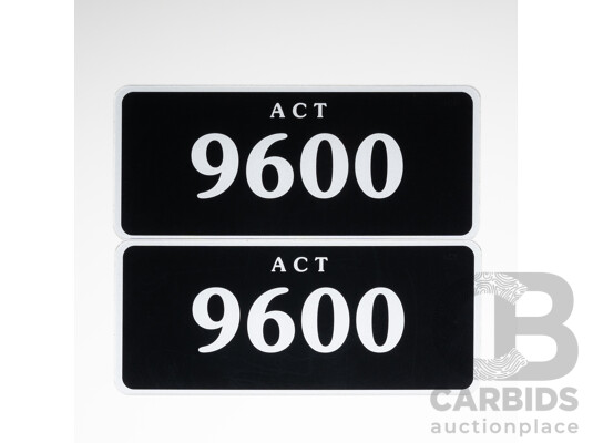 1661977 · ACT 4-Digit Number Plate - 9600