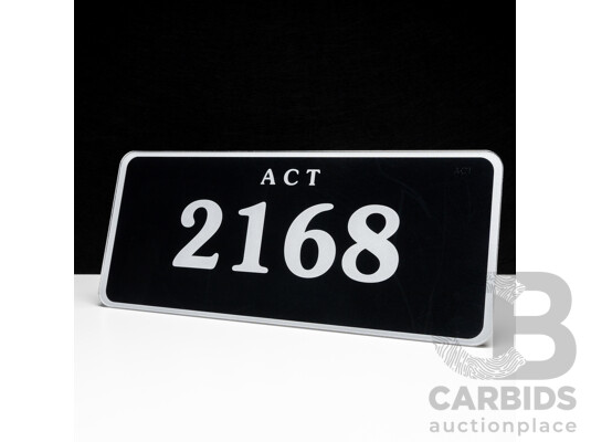ACT 4-Digit Number Plate - 2168