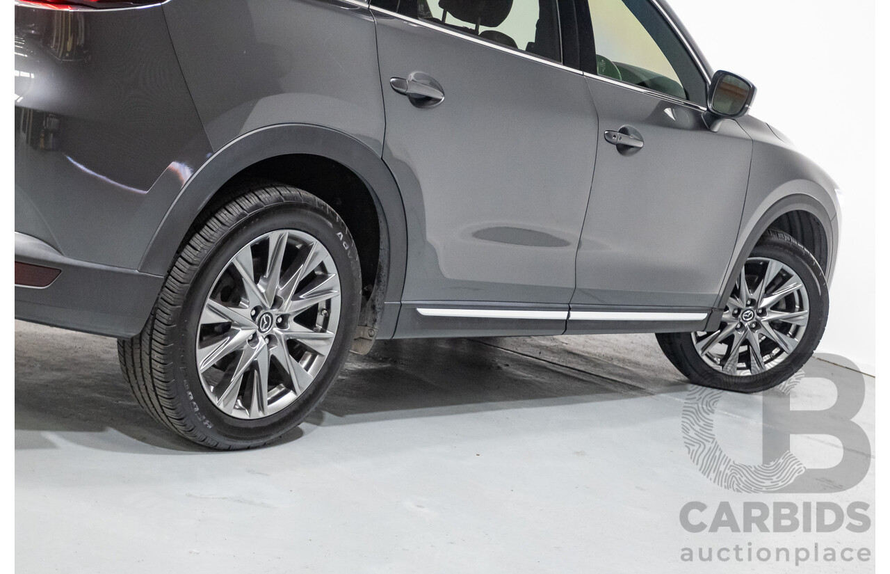 11/2020 Mazda CX-8 Asaki (AWD) CX8C 4d Wagon Machine Grey Metallic Turbo Diesel 2.2L - 7 Seater