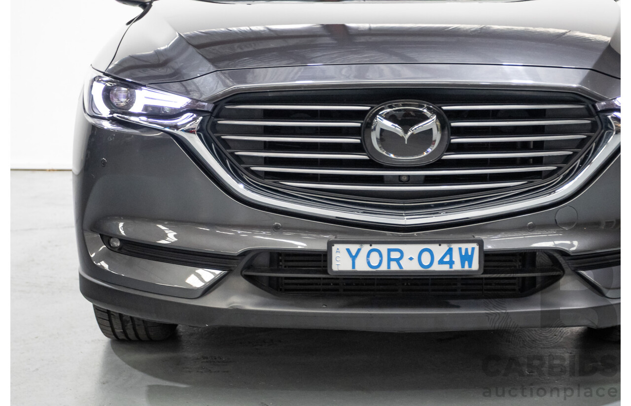 11/2020 Mazda CX-8 Asaki (AWD) CX8C 4d Wagon Machine Grey Metallic Turbo Diesel 2.2L - 7 Seater