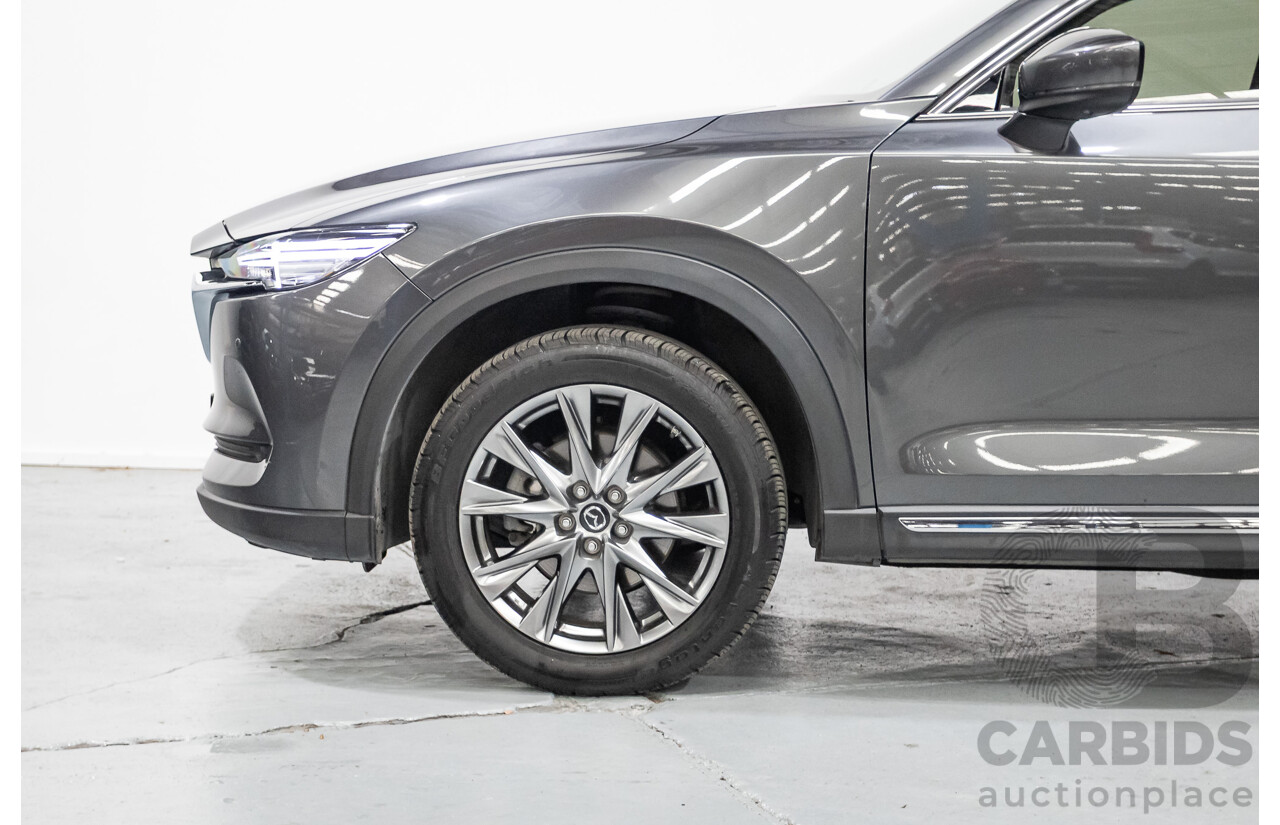11/2020 Mazda CX-8 Asaki (AWD) CX8C 4d Wagon Machine Grey Metallic Turbo Diesel 2.2L - 7 Seater
