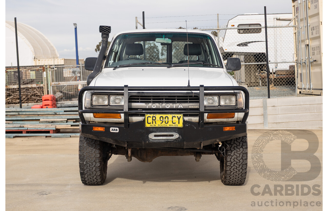 11/1993 Toyota Landcruiser DX (4x4) 4D Wagon Glacial White Diesel 4.2L