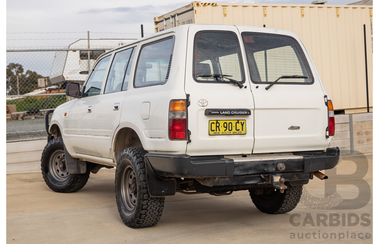 11/1993 Toyota Landcruiser DX (4x4) 4D Wagon Glacial White Diesel 4.2L