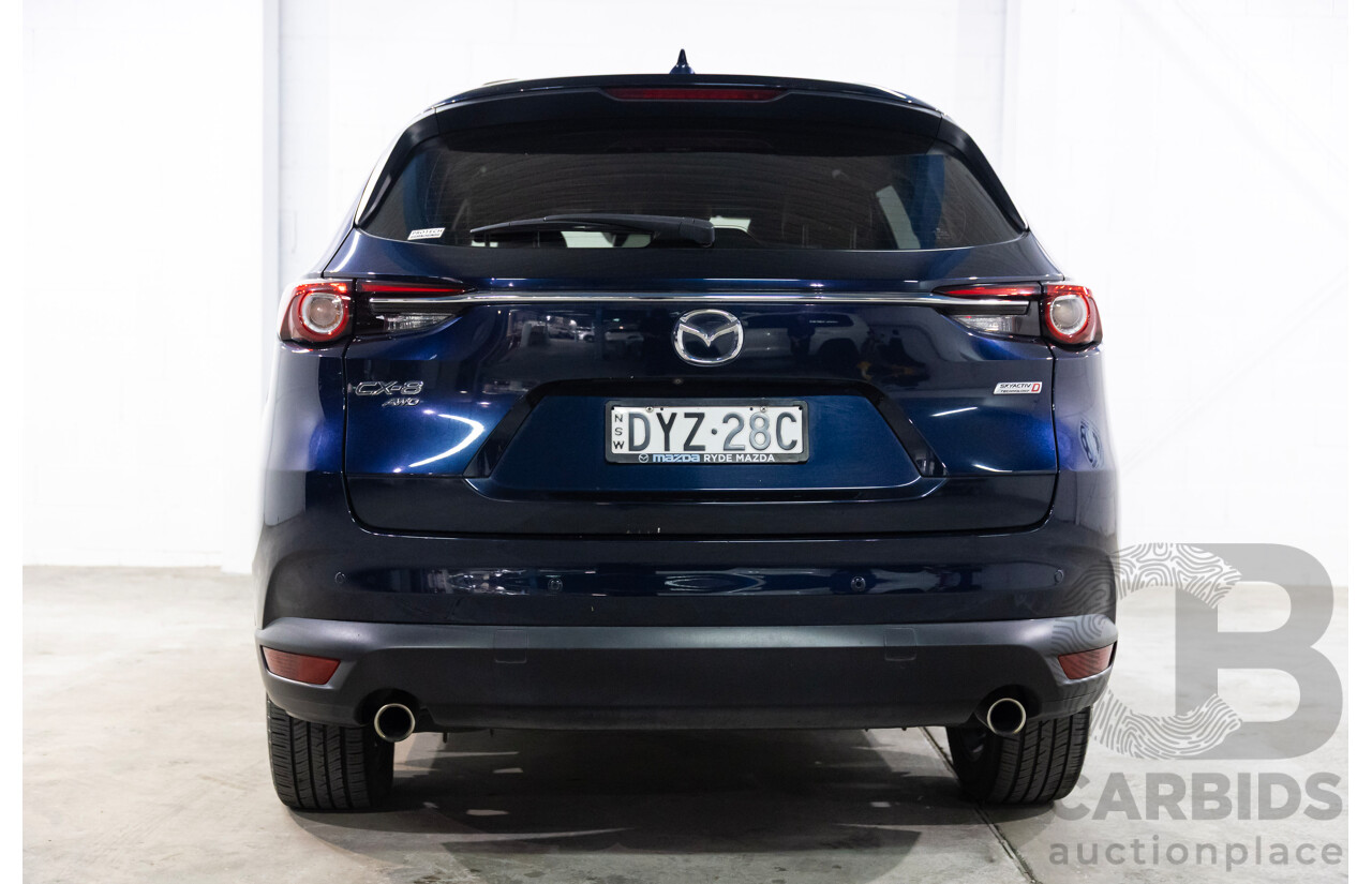 09/2018 Mazda CX-8 Asaki (AWD) KG MY18 4D Wagon Blue Twin Turbo Diesel 2.2L - 7 Seater