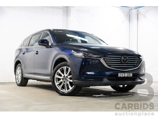 09/2018 Mazda CX-8 Asaki (AWD) KG MY18 4D Wagon Blue Twin Turbo Diesel 2.2L - 7 Seater