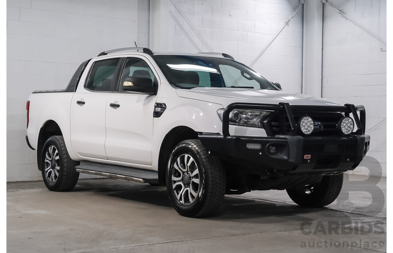 02/2019 Ford Ranger WILDTRAK 3.2 (4x4) 4x4 PX MKIII MY19 Double Cab P/Up Arctic White Diesel Turbo 3.2L