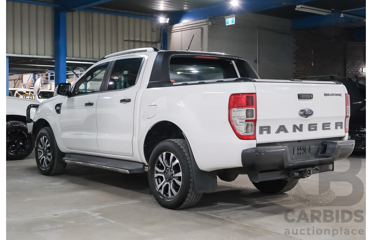 02/2019 Ford Ranger WILDTRAK 3.2 (4x4) 4x4 PX MKIII MY19 Double Cab P/Up Arctic White Diesel Turbo 3.2L