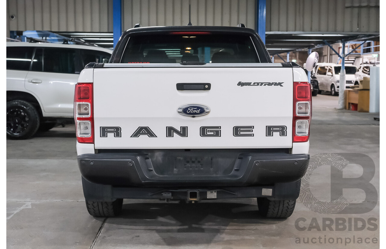 02/2019 Ford Ranger WILDTRAK 3.2 (4x4) 4x4 PX MKIII MY19 Double Cab P/Up Arctic White Diesel Turbo 3.2L