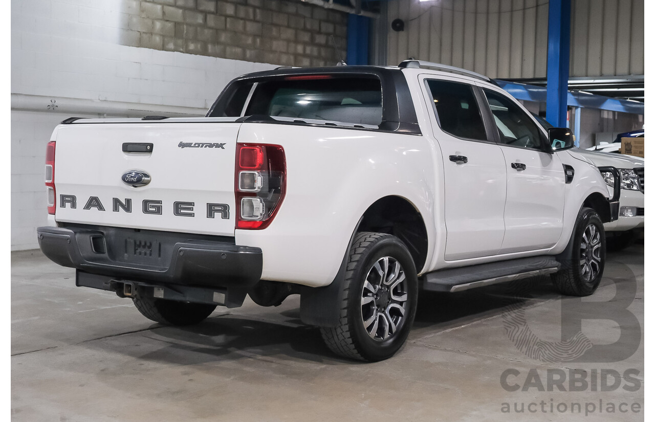 02/2019 Ford Ranger WILDTRAK 3.2 (4x4) 4x4 PX MKIII MY19 Double Cab P/Up Arctic White Diesel Turbo 3.2L