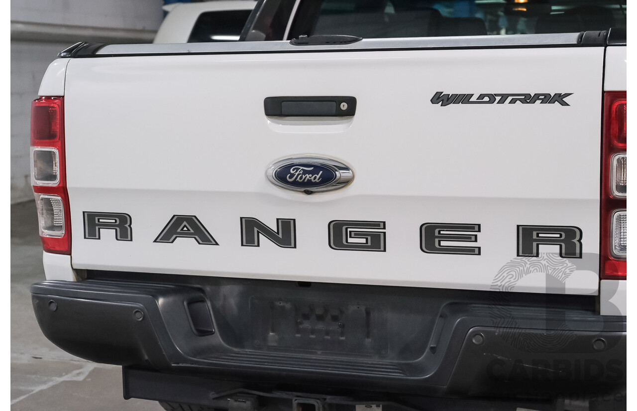 02/2019 Ford Ranger WILDTRAK 3.2 (4x4) 4x4 PX MKIII MY19 Double Cab P/Up Arctic White Diesel Turbo 3.2L