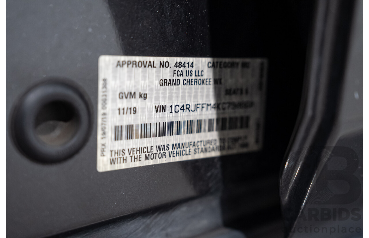 11/2019 Jeep Grand Cherokee Limited (4x4) WK MY19 4d Wagon Grey 3.0L