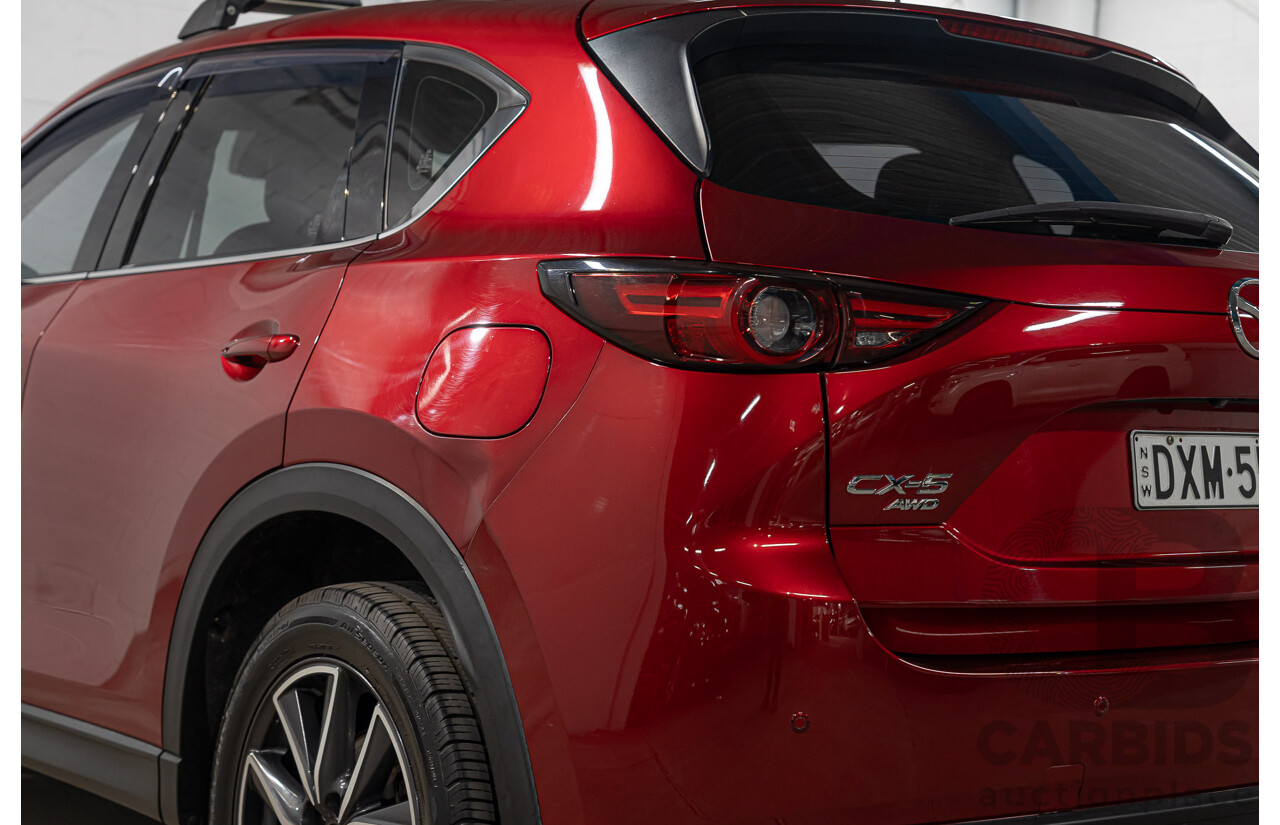 4/2018 Mazda CX-5 GT AWD MY18 (KF SERIES 2) 4d Wagon Soul Red Diesel Turbo 2.2L