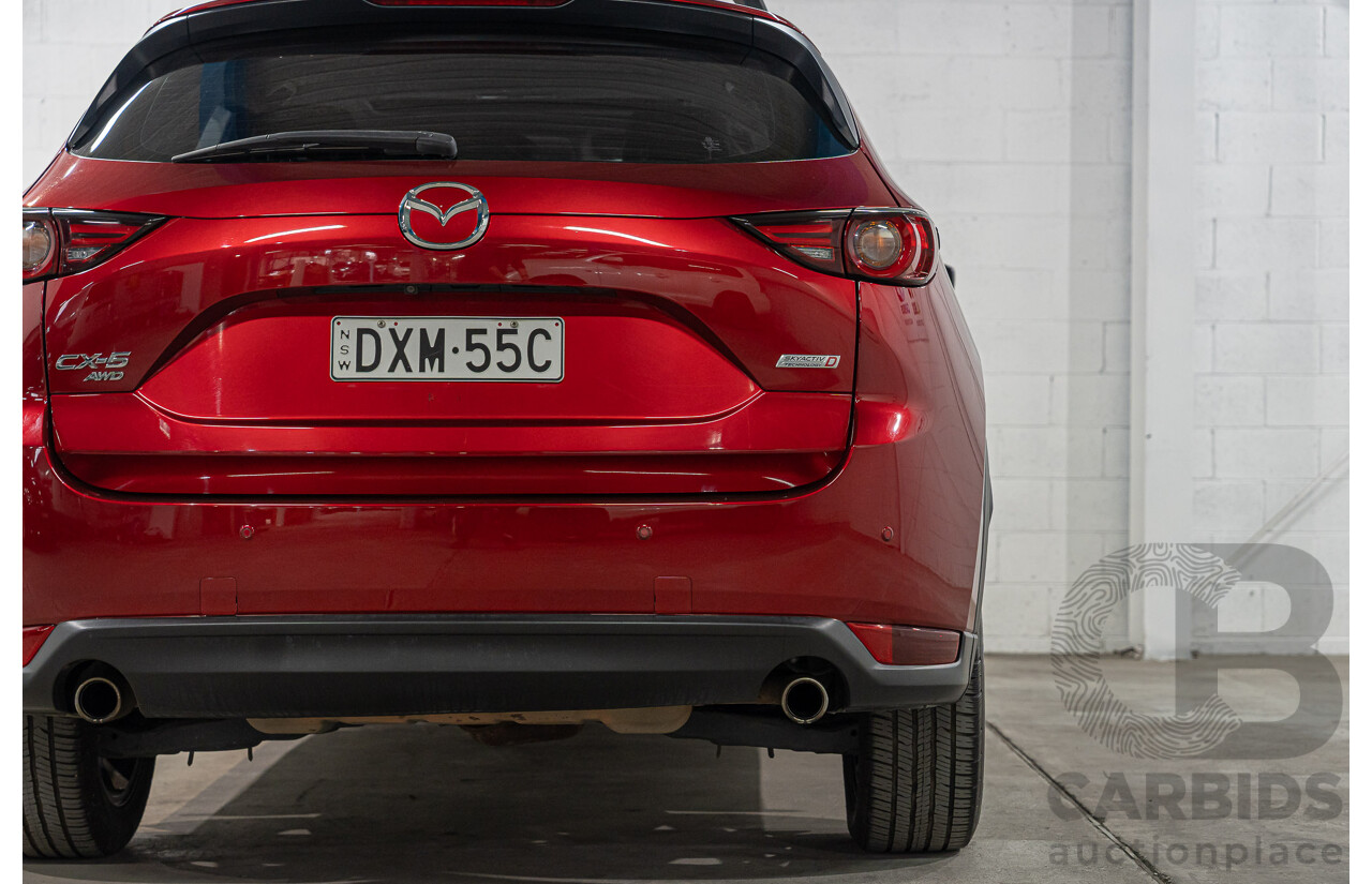 4/2018 Mazda CX-5 GT AWD MY18 (KF SERIES 2) 4d Wagon Soul Red Diesel Turbo 2.2L