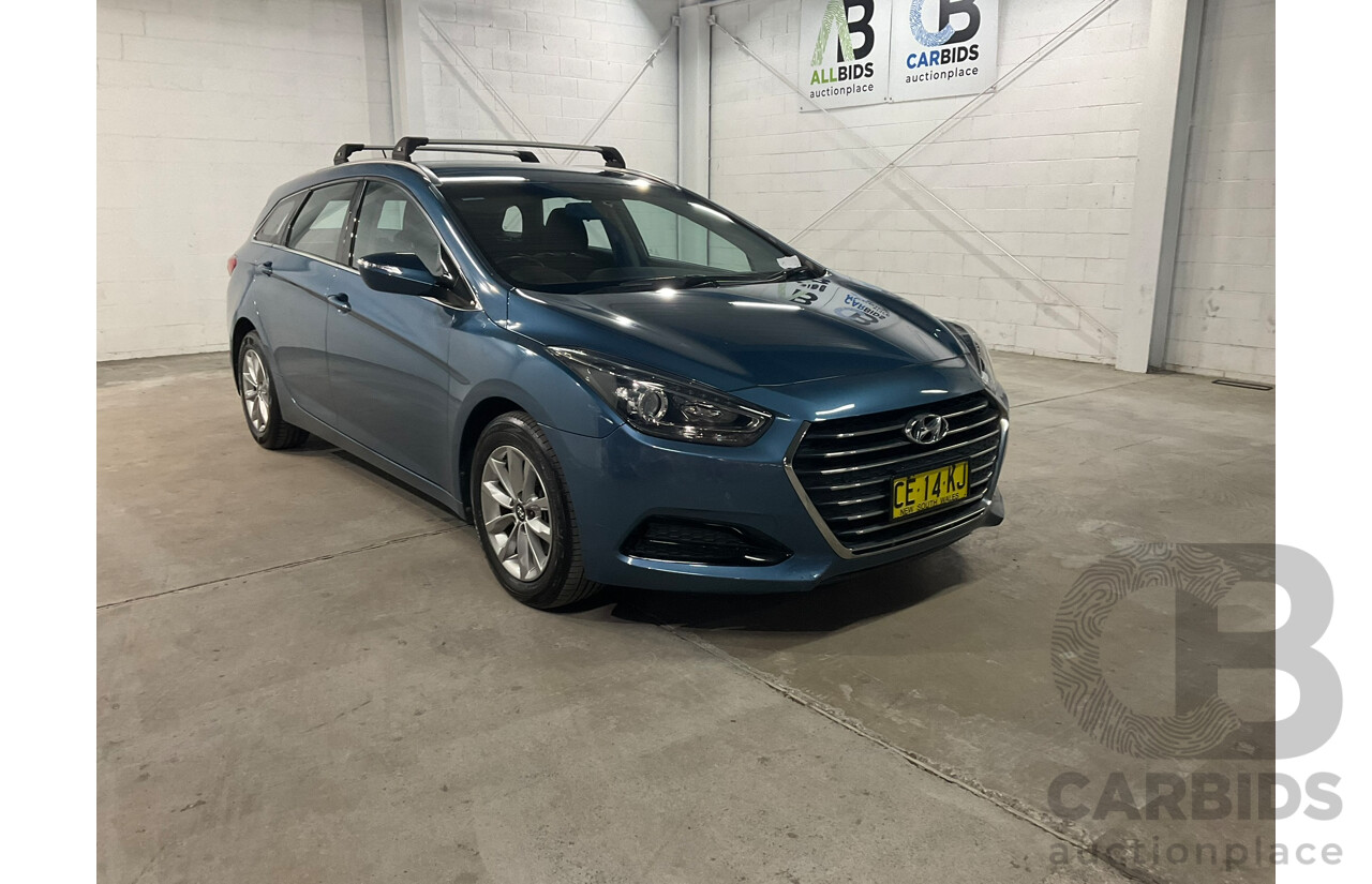 06/2015 Hyundai I40 Active Tourer VF4 Series II 4D Wagon Blue Turbo Diesel 1.7L