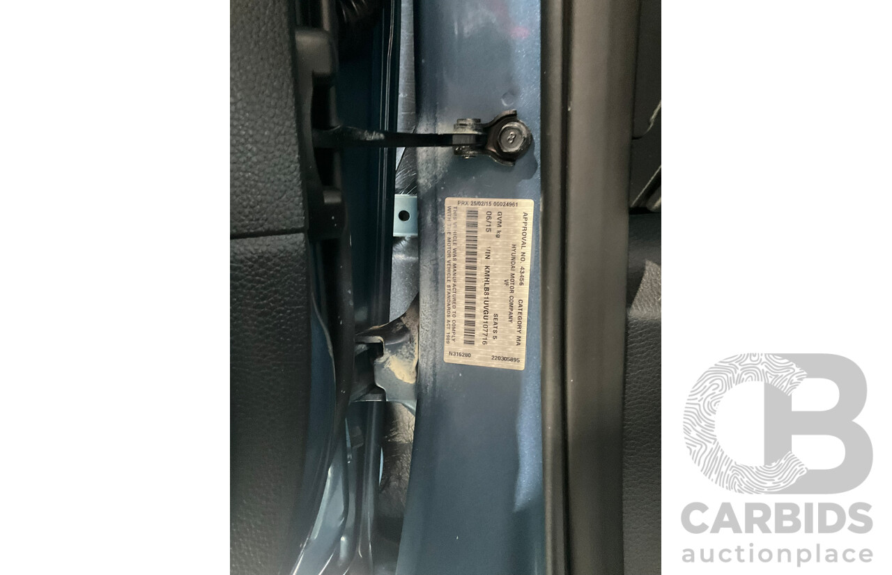 06/2015 Hyundai I40 Active Tourer VF4 Series II 4D Wagon Blue Turbo Diesel 1.7L
