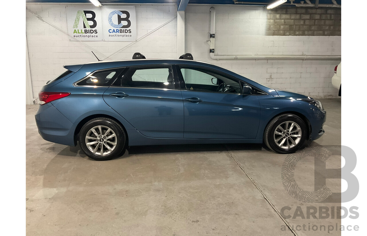 06/2015 Hyundai I40 Active Tourer VF4 Series II 4D Wagon Blue Turbo Diesel 1.7L