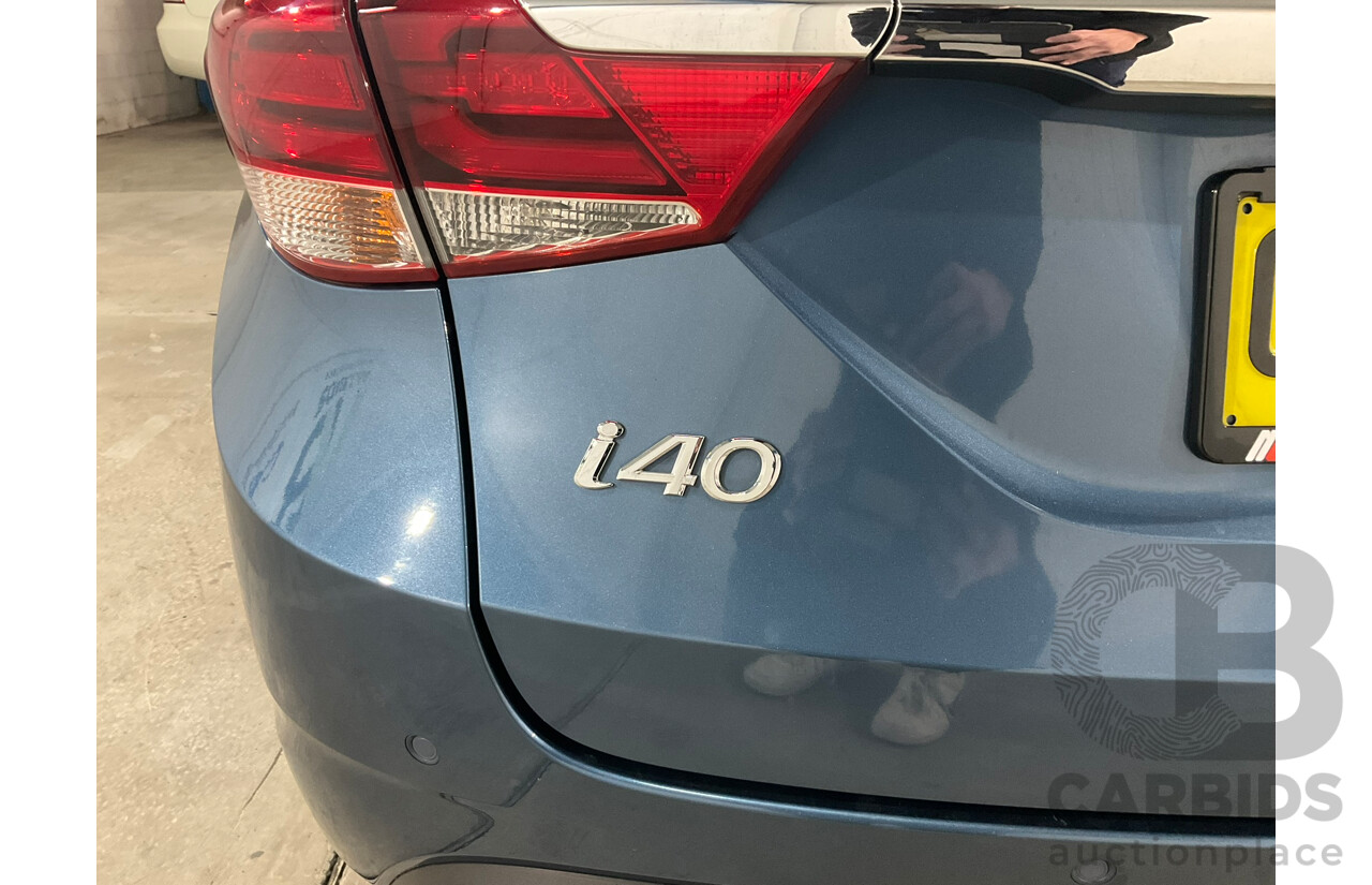 06/2015 Hyundai I40 Active Tourer VF4 Series II 4D Wagon Blue Turbo Diesel 1.7L