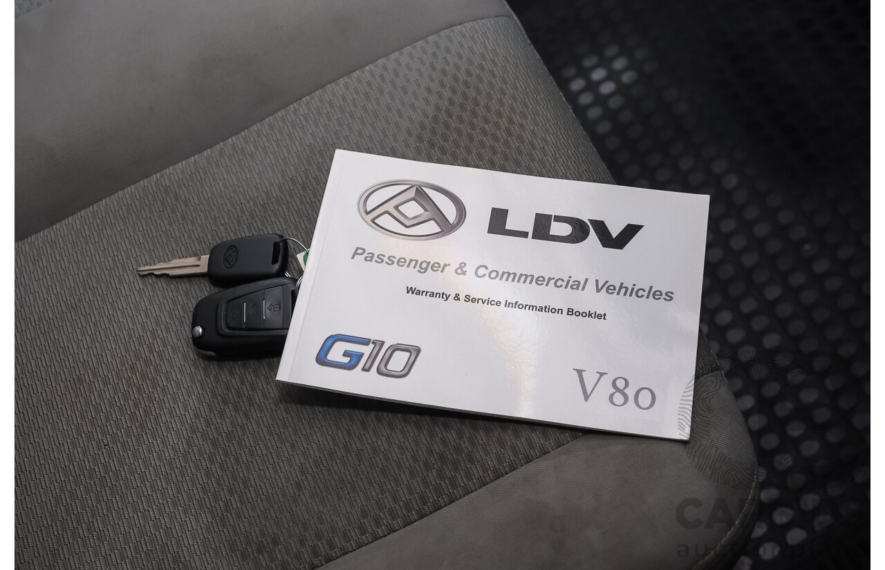 10/2021 LDV V80 SWB Low Roof (FWD) K1 4D Van White Turbo Diesel 2.5L