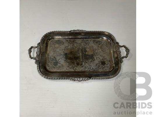 Collection of Seven Copper and Brass Decorative Wall Plates and Tray