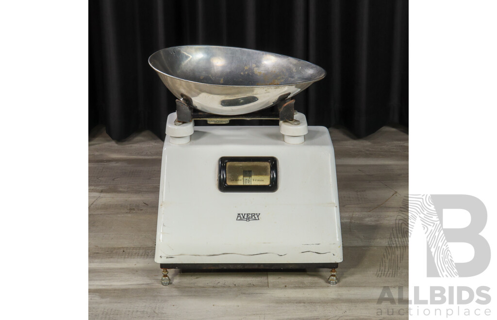 Set of Vintage Butcher Scales by Avery