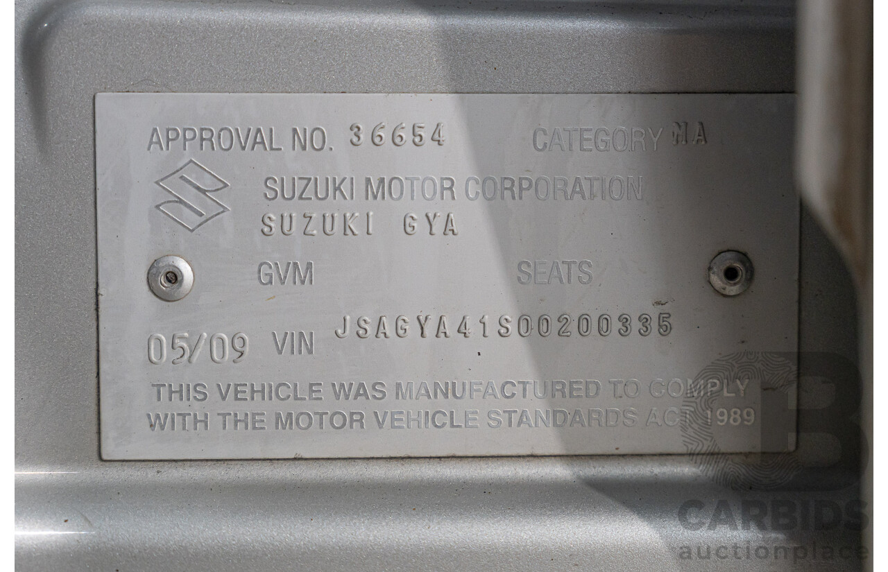 05/2009 Suzuki Sx4 FWD GY 5d Hatchback Silver 2.0L